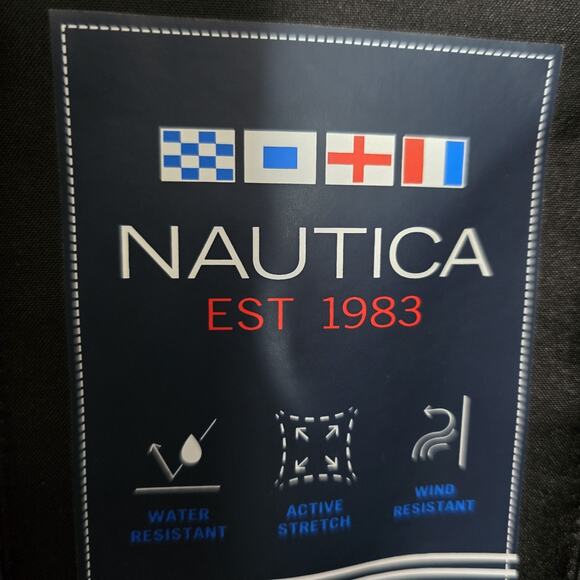 Nautica Men's Black Quilted Performance Jacket Water Wind Resistant Size M - Picture 7 of 14